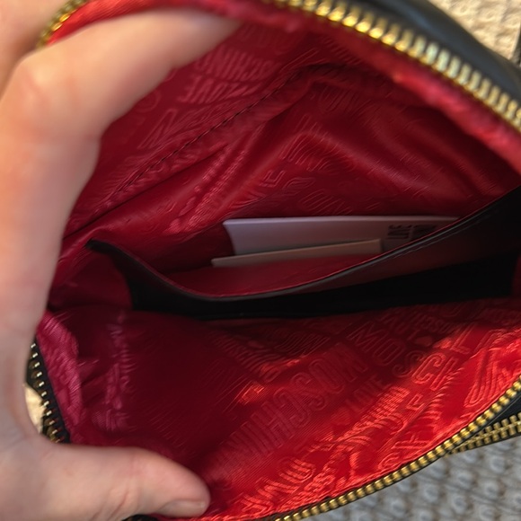 Love Moschino Black Belt Bag with Gold Chain - Picture 6 of 11